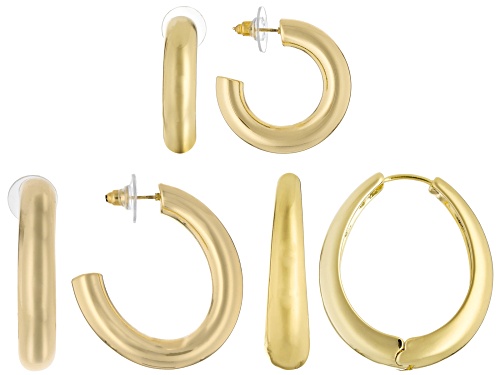 Off Park® Collection, Gold Tone Set of 3 Hoop Earrings