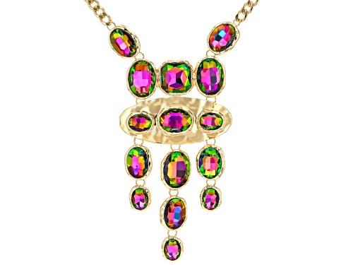 Off Park® Collection, Multi-Color Crystal Gold Tone Necklace