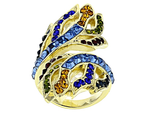 Photo of Off Park ® Collection, Gold Tone Multi Color Crystal Ring - Size 8