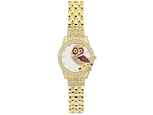 Off Park Collection ™ Multicolor Crystal Yellow Owl Watch