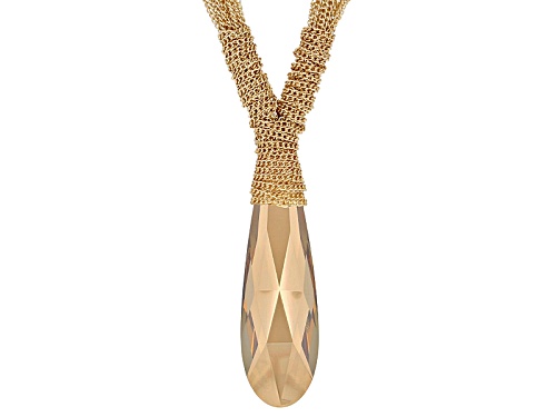 Off Park ® Collection Champagne Crystal Gold Tone Multi Strand Necklace