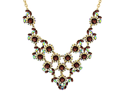 Off Park ® Collection Multicolor Crystal Gold Tone Statement Necklace