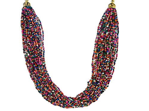 Photo of Off Park® Collection Gold Tone And Multicolor Bead Multi-Row Necklace