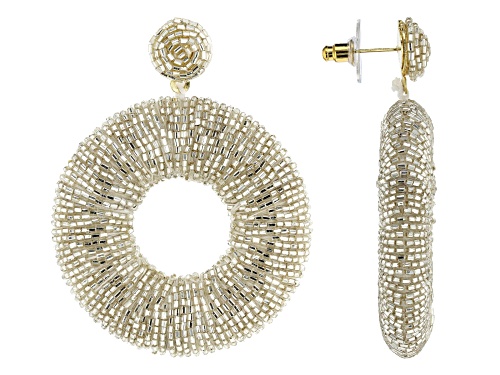 Photo of Off Park® Collection Silver Bead Statement Earrings