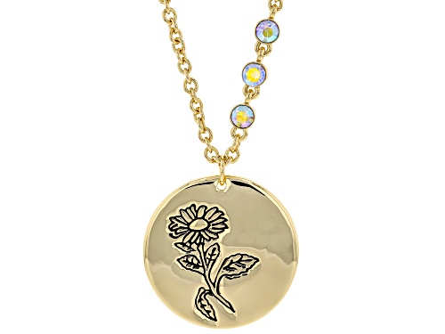 Photo of Off Park ® Collection, Gold Tone Clear Crystal Accent, Aster Necklace
