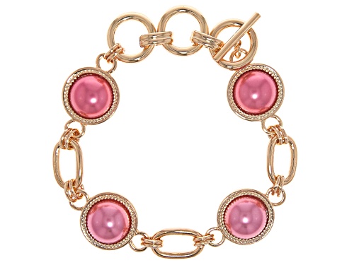 Off Park® Collection Purple Imitation Pearl Gold Tone Bracelet