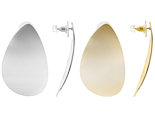 Off Park® Collection Gold Tone & Silver Tone Statement Drop Earrings Set of 2