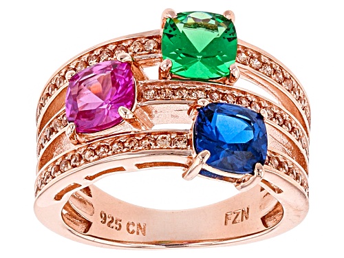 Photo of Pre-Owned Bella Luce ®3.68ctw Multi Gem Diamond Simulants Eterno ™ Rose Ring - Size 6