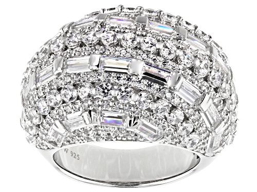Photo of Pre-Owned Charles Winston for Bella Luce ® 3.13ctw Rhodium Over Sterling Silver Ring (1.98ctw DEW) - Size 5