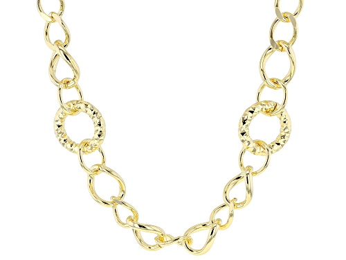 Pre-Owned MODA AL MASSIMO(R) 18K YELLOW GOLD OVER BRONZE GRADUATED NECKLACE - Size 31