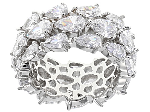 Pre-Owned Charles Winston For Bella Luce ® Rhodium Over Sterling Silver Eternity Band Ring - Size 12