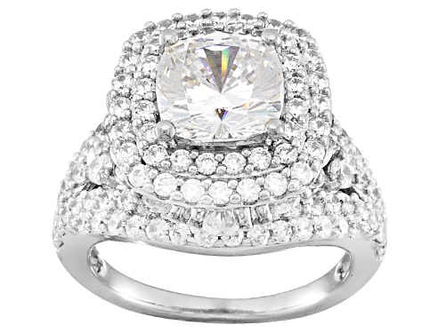 Photo of Pre-Owned Bella Luce ® 11.10ctw Cushion, Oval And Round, Platineve® Ring - Size 5