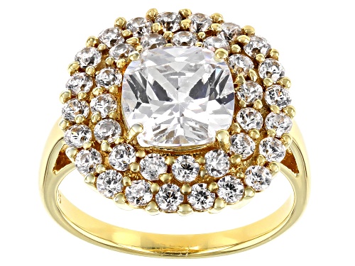Pre-Owned Bella Luce ® 7.15ctw White Diamond Simulant Eterno™ Yellow Ring (3.12ctw DEW) - Size 10