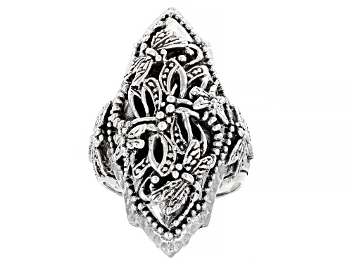 Photo of Pre-Owned Artisan Collection of Bali™ Sterling Silver Dragonfly Statement Ring - Size 7