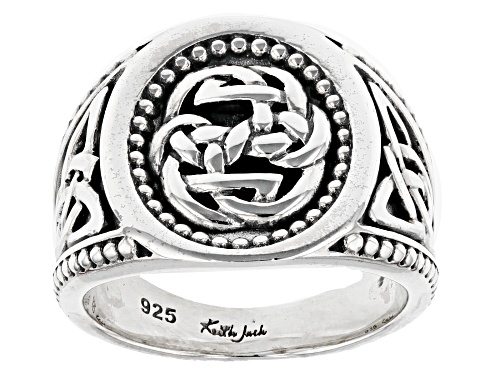 Pre-Owned Keith Jack™ Sterling Silver Path Of Life Large Ring - Size 7