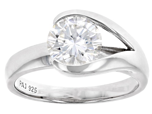 Pre-Owned MOISSANITE FIRE® 1.50CT DEW ROUND PLATINEVE® RING - Size 6