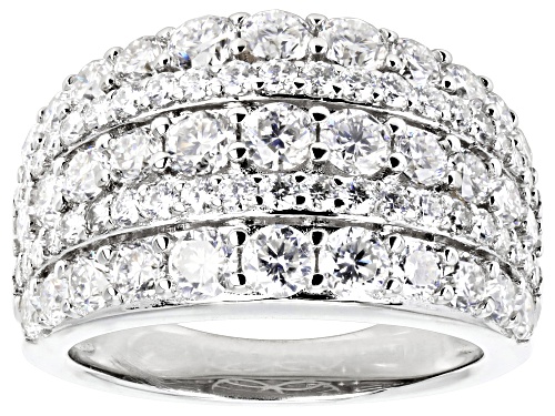 Pre-Owned MOISSANITE FIRE(R) 2.92CTW DEW ROUND PLATINVE(R) RING - Size 6