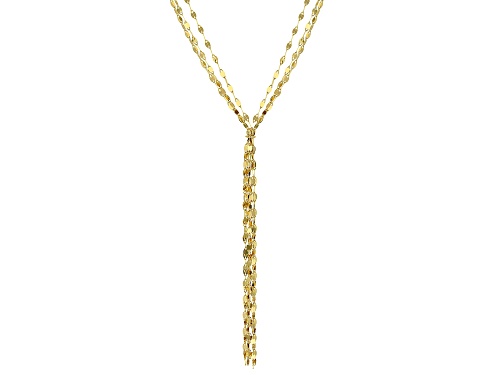 Pre-Owned 10k Yellow Gold Scarf Tassel 20 Inch Necklace - Size 20