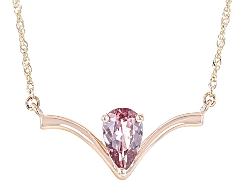 Pre-Owned 0.88ct Color Shift Garnet 10k Rose Gold Necklace - Size 18