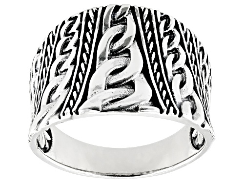 Pre-Owned Artisan Collection of Bali™ Sterling Silver Textured Ring - Size 6