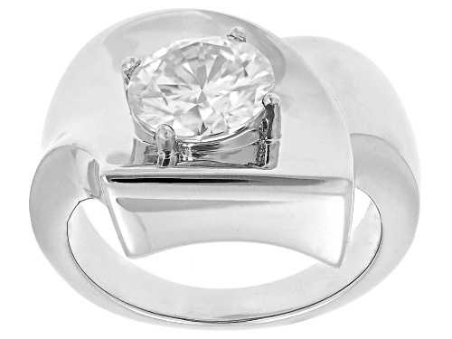 Pre-Owned MOISSANITE FIRE® 1.90CT DEW ROUND BRILLIANT PLATINEVE® RING - Size 5