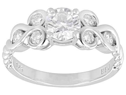 Pre-Owned MOISSANITE FIRE® 1.16CTW DEW ROUND BRILLIANT PLATINEVE® RING - Size 8