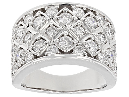 Pre-Owned MOISSANITE FIRE® 2.32CTW DEW ROUND BRILLIANT PLATINEVE® RING - Size 6