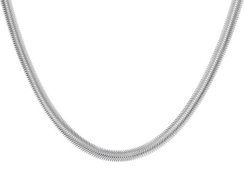 Pre-Owned Sterling Silver 6mm Flat Snake 20 Inch Chain. - Size 20