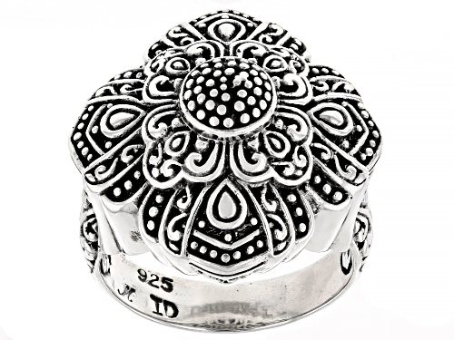 Pre-Owned Artisan Collection of Bali™ Sterling Silver Filigree Statement Ring - Size 7