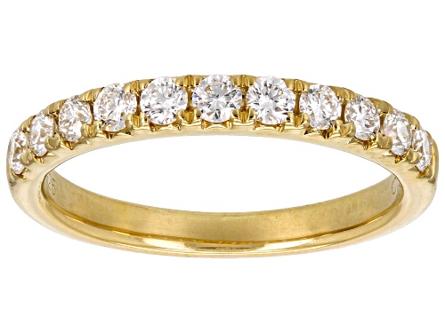 Pre-Owned Prazana® Lab-Grown Diamonds 0.50ctw Lab-Grown Diamond 14K Yellow Gold Over Sterling Silver - Size 8