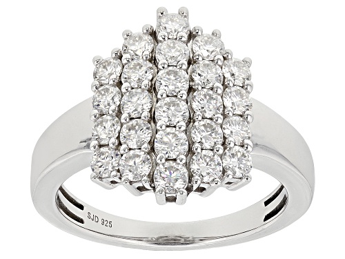 Pre-Owned MOISSANITE FIRE® 1.44CTW DEW ROUND PLATINEVE® RING - Size 10