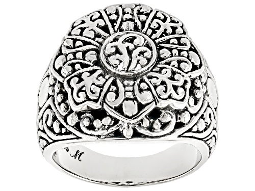 Pre-Owned Artisan Collection of Bali™ Sterling Silver Floral Ring - Size 10