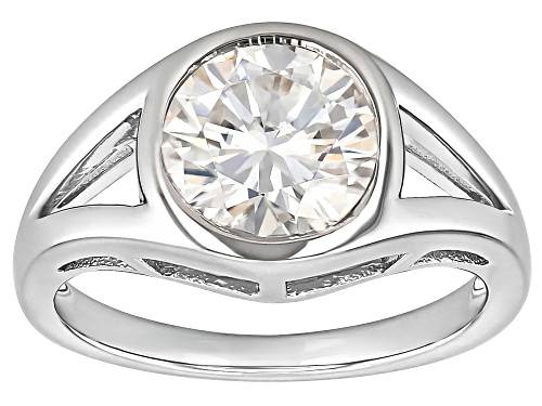 Pre-Owned MOISSANITE FIRE® 2.20CT DEW ROUND BRILLIANT PLATINEVE® RING - Size 6