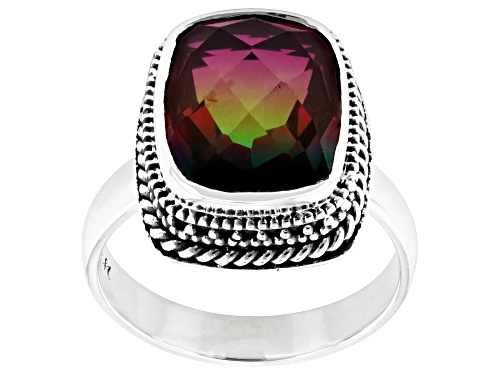 Pre-Owned Artisan Collection of Bali™ 5.08ct Watermelon Quartz™ Triplet Sterling Silver Ring - Size 9