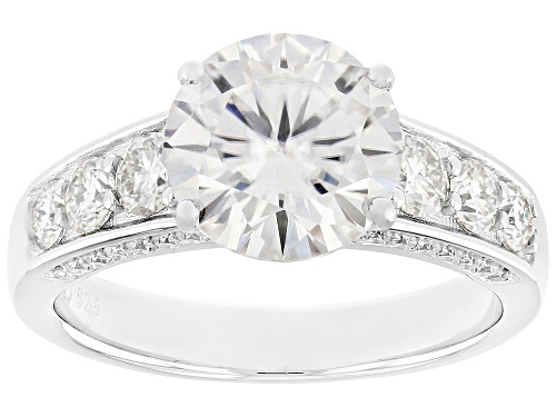 Pre-Owned MOISSANITE FIRE® 3.70CTW DEW ROUND BRILLIANT PLATINEVE® RING - Size 8