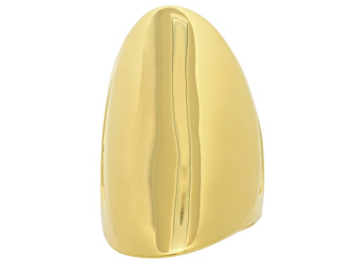 Pre-Owned 18k Yellow Over Sterling Silver Statement Ring - Size 6
