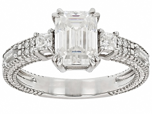 Pre-Owned MOISSANITE FIRE® 2.21CTW DEW PLATINEVE® RING - Size 8
