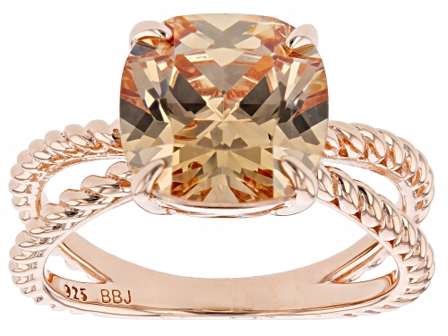 Pre-Owned Bella Luce® 6.45ct Champagne Diamond Simulant Eterno™ Rose Ring(4.60ctw  DEW) - Size 8