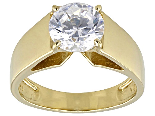 Pre-Owned Bella Luce® 3.46ctw White Diamond Simulant Eterno™ Yellow Ring(2.09ctw DEW) - Size 9