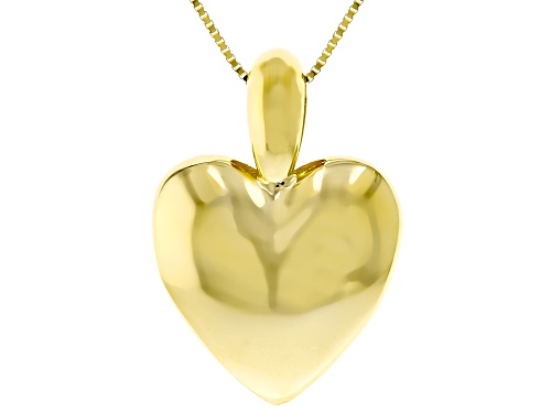 Pre-Owned 14k Yellow Gold Heart Pendant 18 Inch Necklace