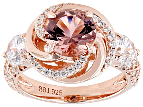 Pre-Owned Bella Luce® Esotica™ 5.24ctw Blush Zircon And White Diamond Simulants Eterno™ Rose Ring - Size 7