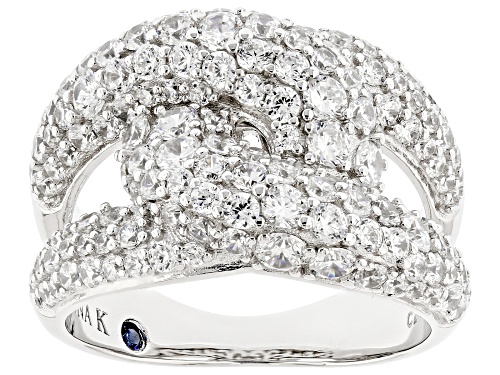 Pre-Owned Vanna K™ For Bella Luce® 4.51ctw White Diamond Simulant Platineve® Ring - Size 9