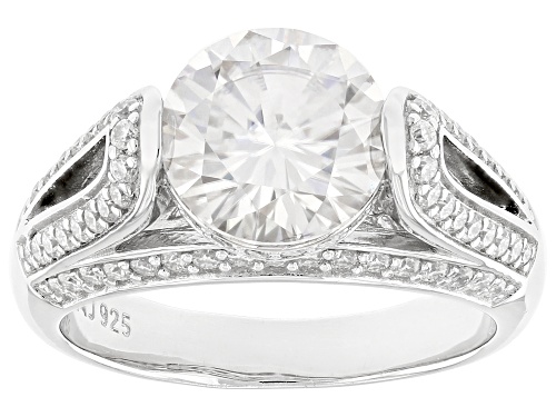 Pre-Owned MOISSANITE FIRE® 3.54CTW DEW ROUND BRILLIANT PLATINEVE® RING - Size 6