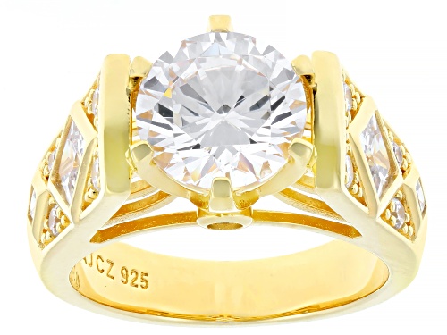 Pre-Owned Bella Luce® 5.86ctw White Diamond Simulant Eterno™ Yellow Ring - Size 10
