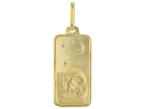 Pre-Owned Stefano Oro® 14k Yellow Gold Aries Zodiac Pendant