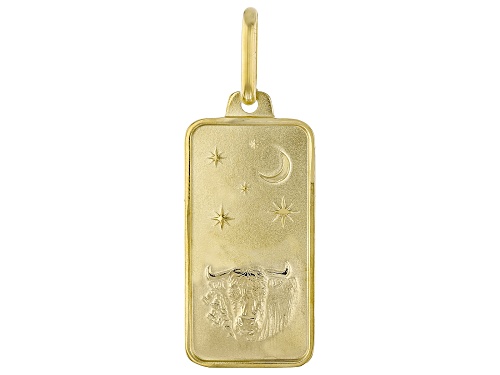 Pre-Owned Stefano Oro® 14k Yellow Gold Taurus Zodiac Pendant