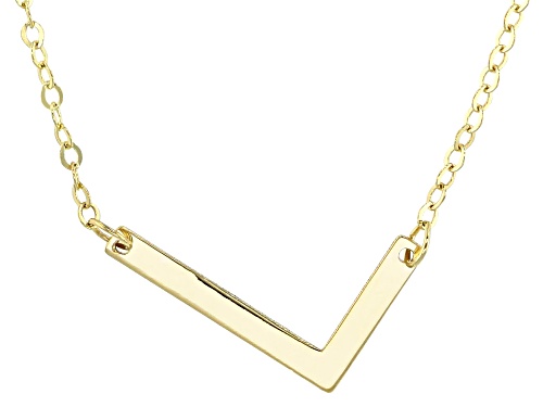Pre-Owned Stefano Oro® 14k Yellow Gold Initial "L" Necklace - Size 18