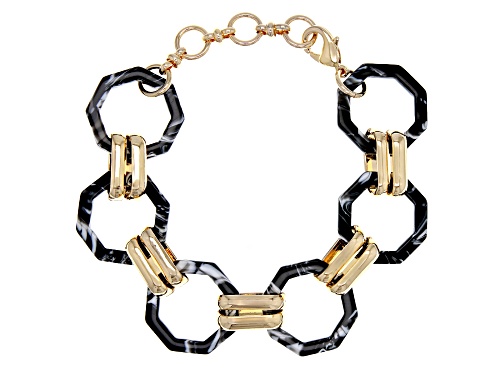 Pre-Owned Paula Deen Jewelry™ Acrylic Gold Tone Bracelet