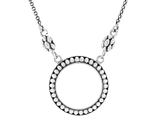 Pre-Owned Artisan Collection of Bali™ Sterling Silver 1.5mm Necklace With 22mm Center Circle - Size 18