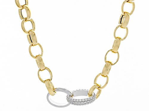 Pre-Owned Bella Luce® Italia 1.17ctw White Diamond Simulant Eterno™ Yellow Rolo Necklace(0.70ctw DEW - Size 20
